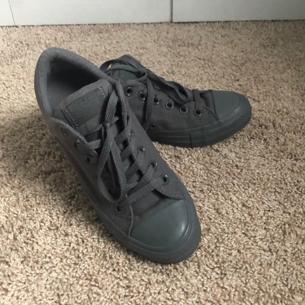 Charcoal gray Converse